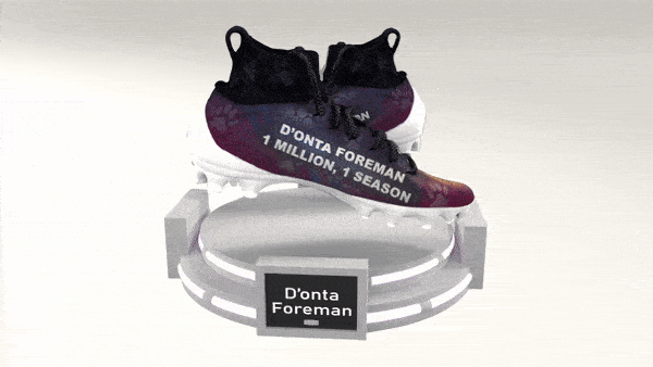 3D Rendering Donta Foreman Carolina Panthers My Cause My Cleats