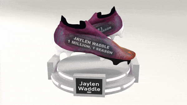 3D Rendering Jaylen Waddle Miami Dolphins My Cause My Cleats